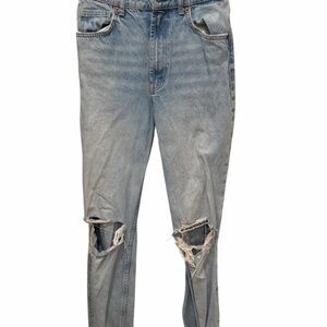 Zara Light Blue Distressed Jeans